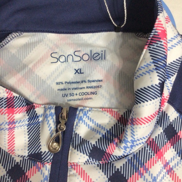 SanSoleil Long Sleeve UV Golf Top - Picture 8 of 13